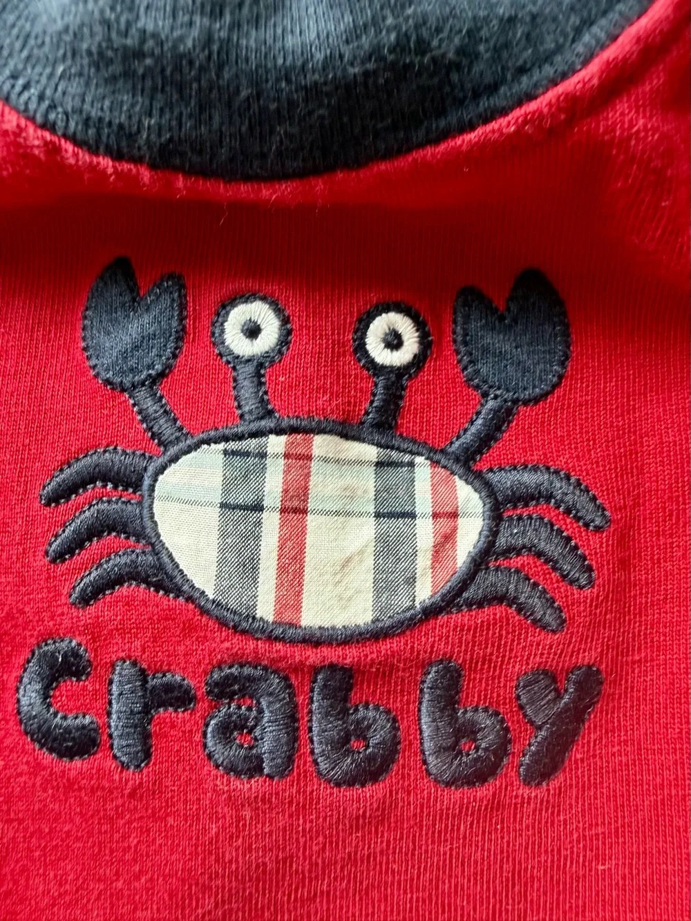 Gymboree Crab Shack Line “Crabby” Romper Sz 0-3 Months
